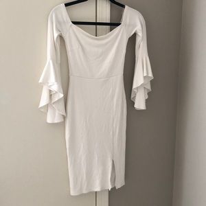 White off the shoulder dress
